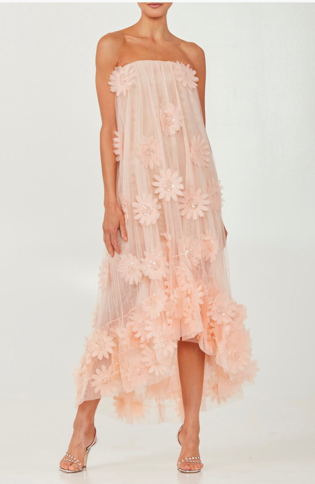 Helsi Blush Strapless Gown XS