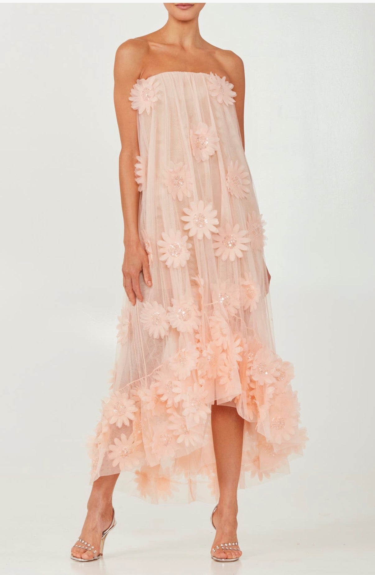 Helsi Blush Strapless Gown XS