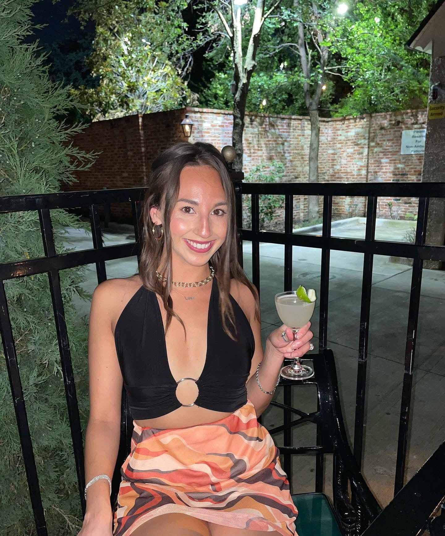 Mesh Orange Wave Skirt