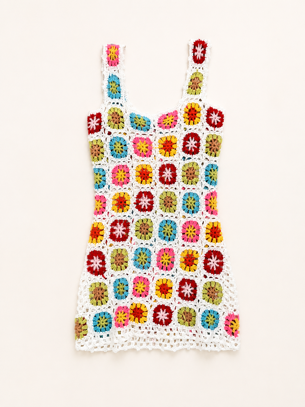 Crocheted Floral Dress