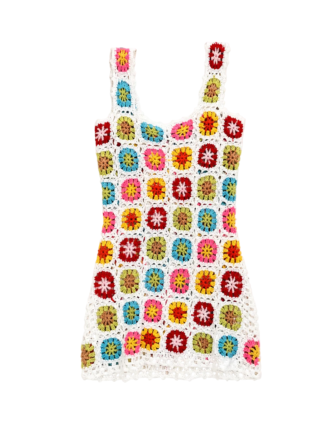 Crocheted Floral Dress